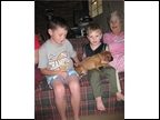 Sam and his new family in Louisiana